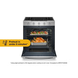 30-inch Smart Slide In Gas Range with Air Cooking Technology, No Preheat Air Fry, Steam/Self Clean and High Speed Preheat