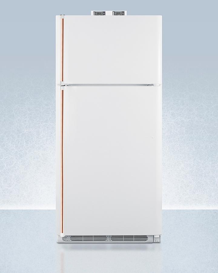 30" Wide Break Room Refrigerator-freezer With Antimicrobial Pure Copper Handle