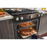 30-Inch 5-Burner Gas Slide-In Convection Range