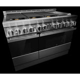 48" NOIR™ Gas Professional-Style Range with Chrome-Infused Griddle