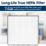 Sharp Smart Plasmacluster Ion Air Purifier with True HEPA + Humidifier for Extra Large Rooms