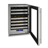 Hwd524 24" Dual-zone Wine Refrigerator With Stainless Frame Finish and Field Reversible Door Swing (115 V/60 Hz)