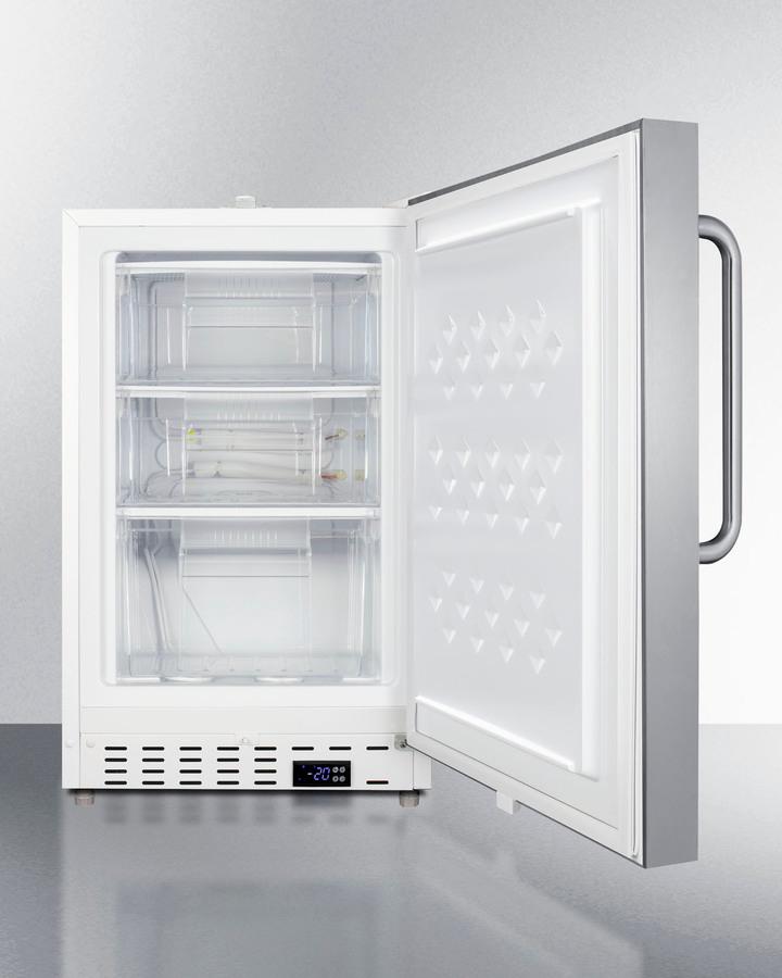 20" Wide Built-in Commercial All-freezer, ADA Compliant