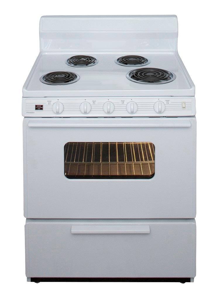 30 in. Freestanding Electric Range in White