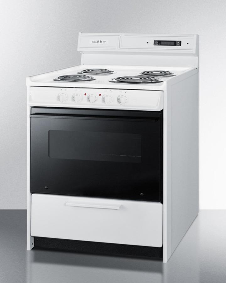 30" Wide Electric Coil Top Range