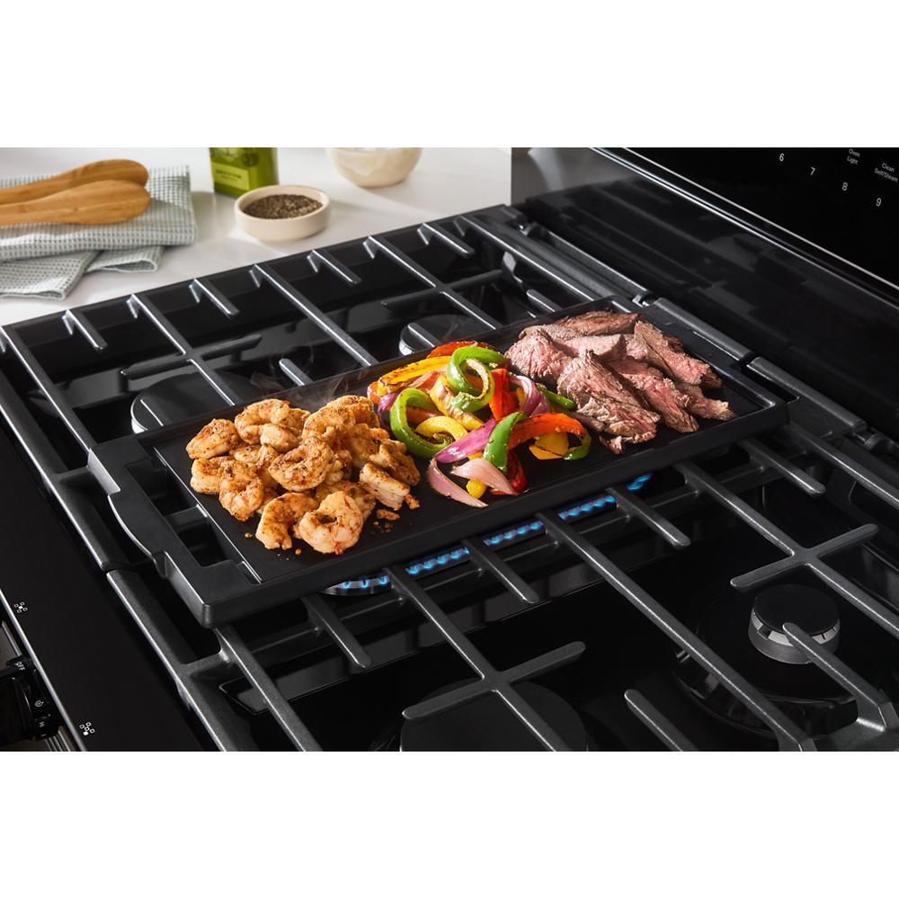 30-inch Smart Gas Range with Air Cooking Technology, No Preheat Air Fry, Steam/Self Clean and High Speed Preheat