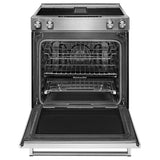 30-Inch 4-Element Electric Downdraft Slide-In Range