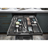 Quiet Dishwasher with 3rd Rack and Pocket Handle