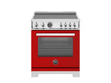 30 inch Induction Range, 4 Heating Zones, Electric Self-Clean Oven Rosso