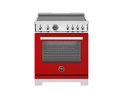 30 inch Induction Range, 4 Heating Zones, Electric Self-Clean Oven Rosso