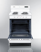 24" Wide Electric Coil Top Range