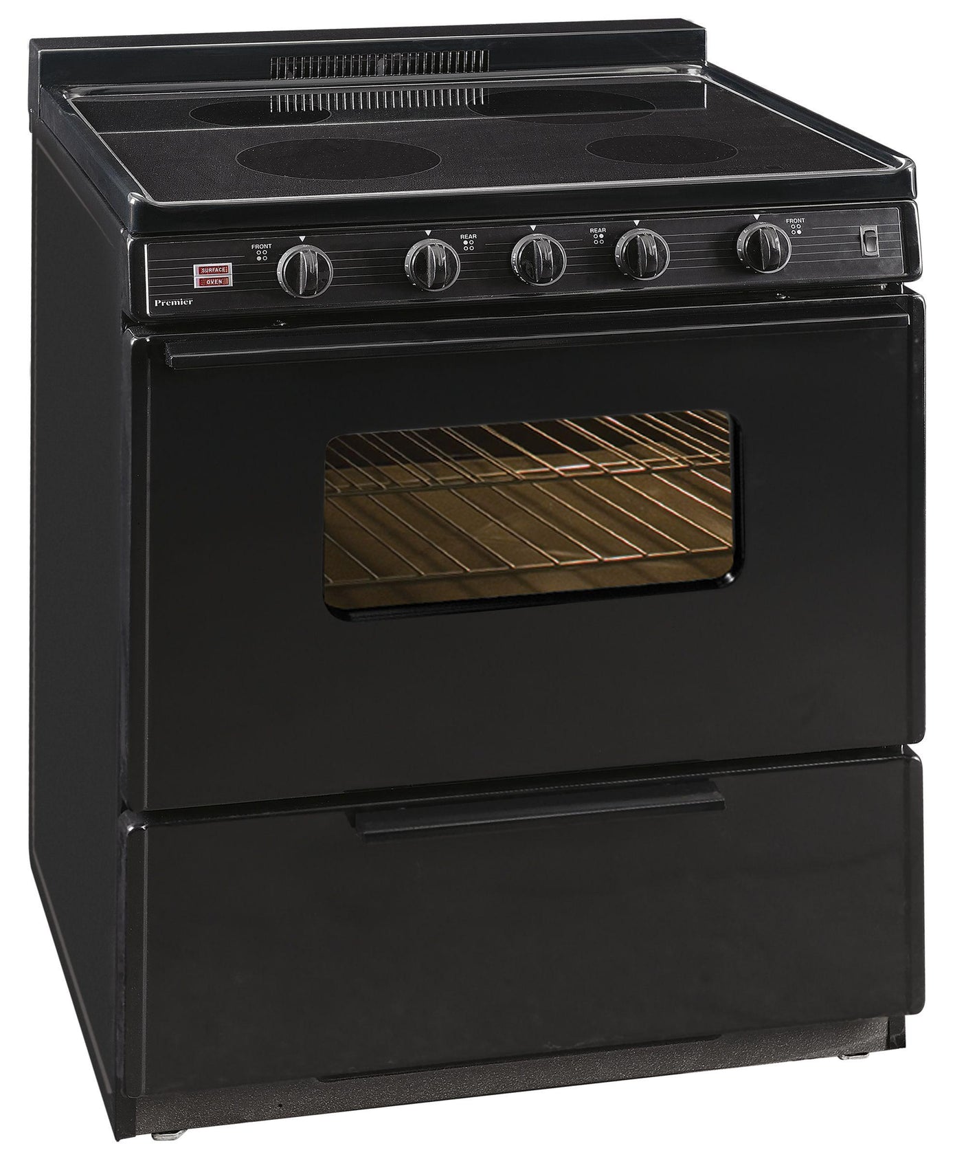 30 in. Freestanding Smooth Top Electric Range in Black