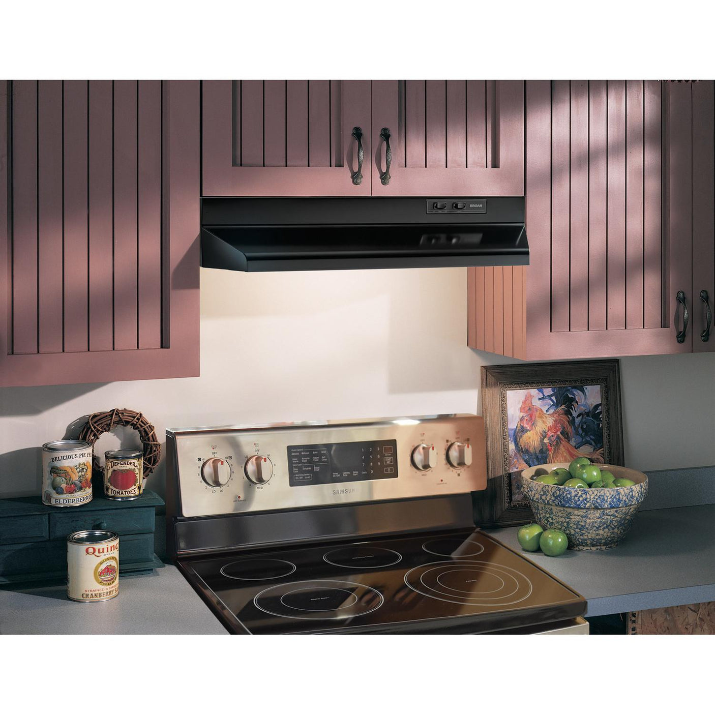 Broan® 30-Inch Under-Cabinet Range Hood, Black