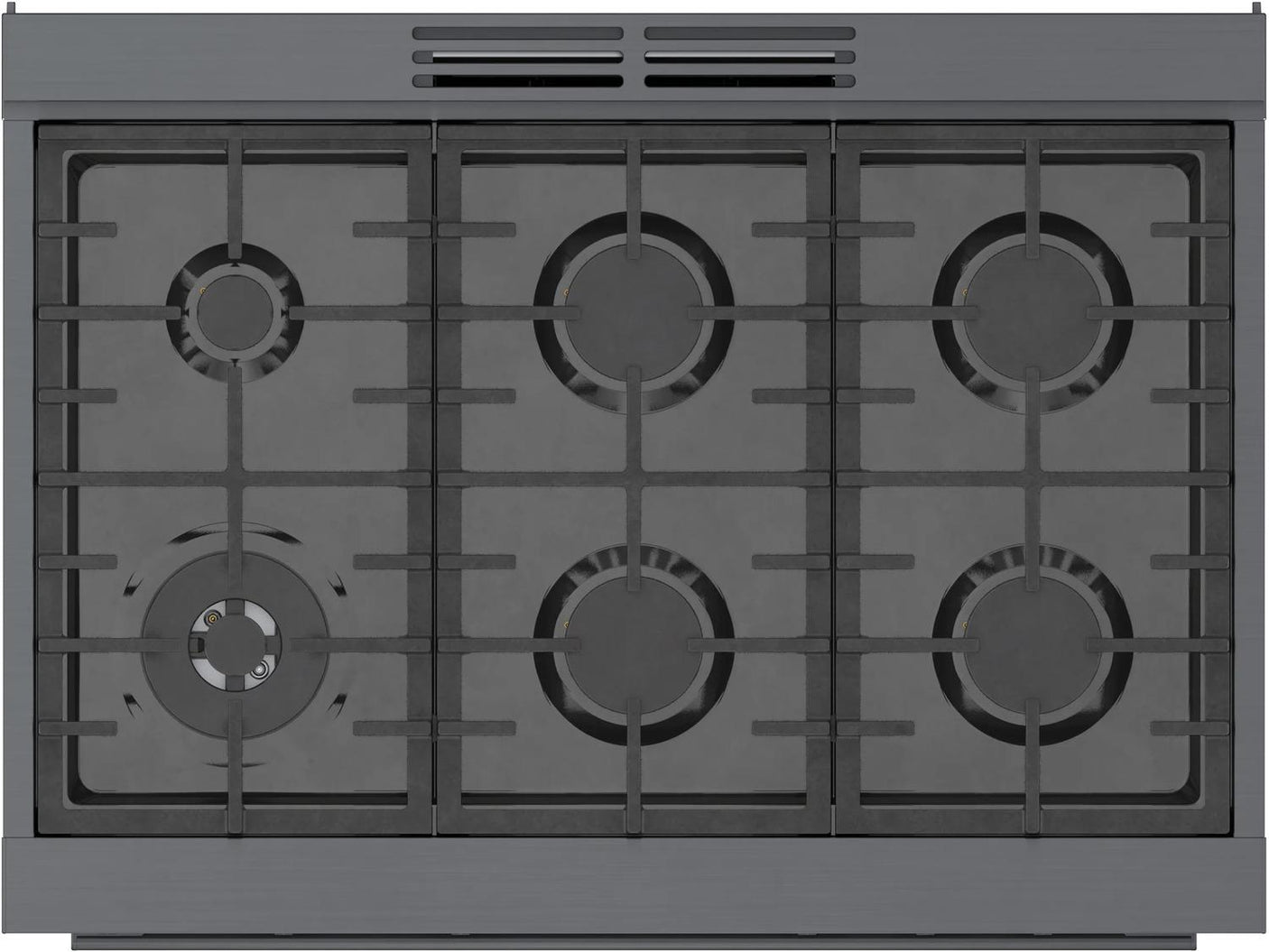 800 Series Dual Fuel Freestanding Range 36" Black Stainless Steel