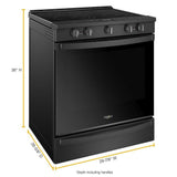 6.4 cu. ft. Smart Slide-in Electric Range with Air Fry, when Connected