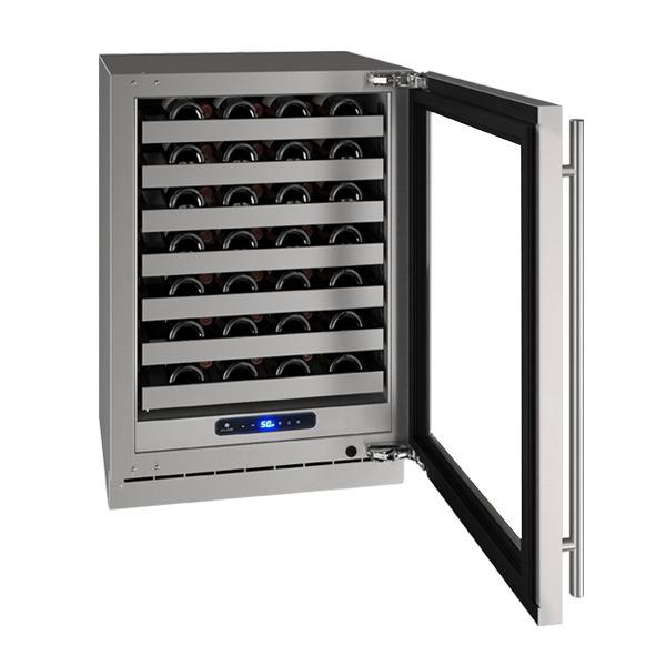 Hwc524 24" Wine Refrigerator With Stainless Frame Finish and Field Reversible Door Swing (115 V/60 Hz)