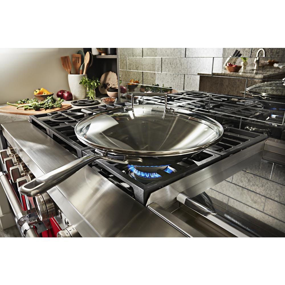 KitchenAid® 48'' Smart Commercial-Style Dual Fuel Range with Griddle