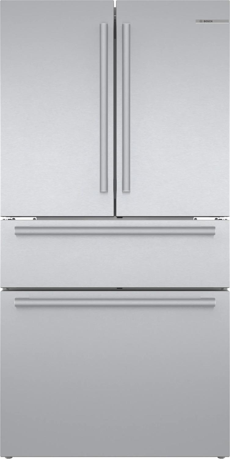 800 Series French Door Bottom Mount Refrigerator 36" Stainless steel (with anti-fingerprint)