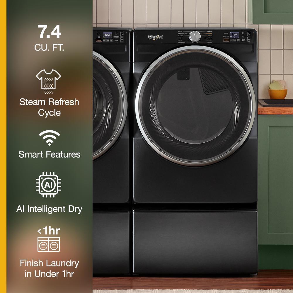 7.4 cu. ft. Smart Front Load ENERGY STAR® Electric Dryer with Steam Capabilities