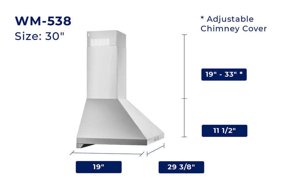 WM-538 - 30" Wall Mount