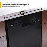 Small-Space Compact Dishwasher with Stainless Steel Tub