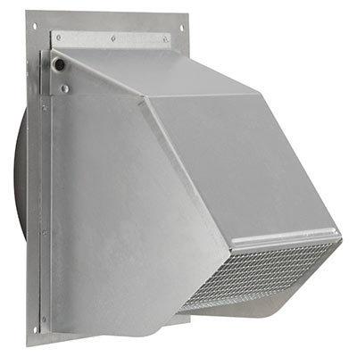 Fresh Air Inlet Wall Cap for 6" Round Duct for Range Hoods and Bath Ventilation Fans