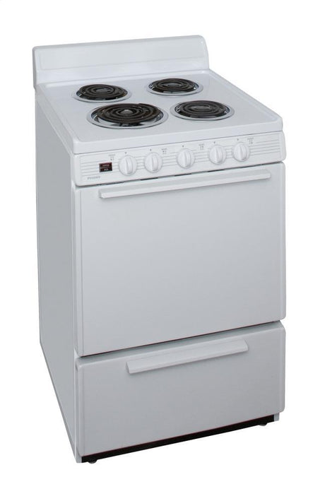 24 in. Freestanding Electric Range in White