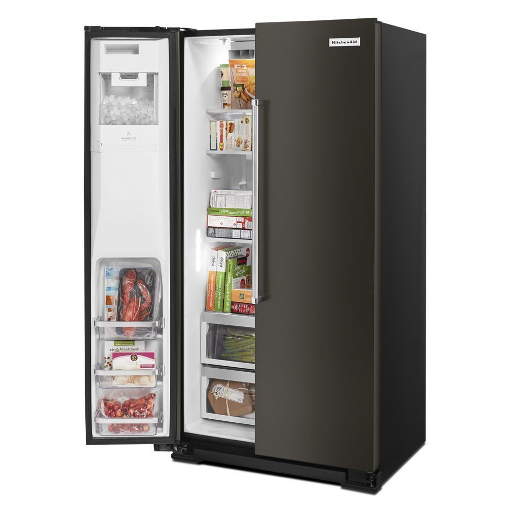 22.6 cu ft. Counter-Depth Side-by-Side Refrigerator with Exterior Ice and Water and PrintShield™ finish