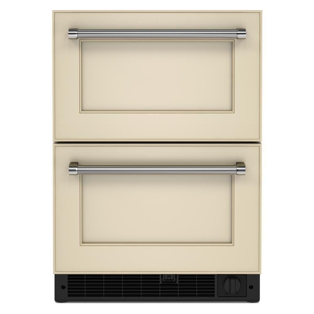 24" Panel-Ready Undercounter Double-Drawer Refrigerator/Freezer