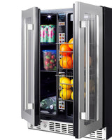 24" Built-in Dual-zone Produce Refrigerator, ADA Compliant