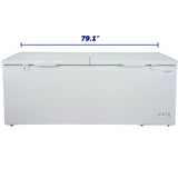 Element 21.0 cu. ft. Two Door Chest Freezer - White (ECF21MDCW)