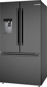 500 Series French Door Bottom Mount Refrigerator 36" Black Stainless Steel