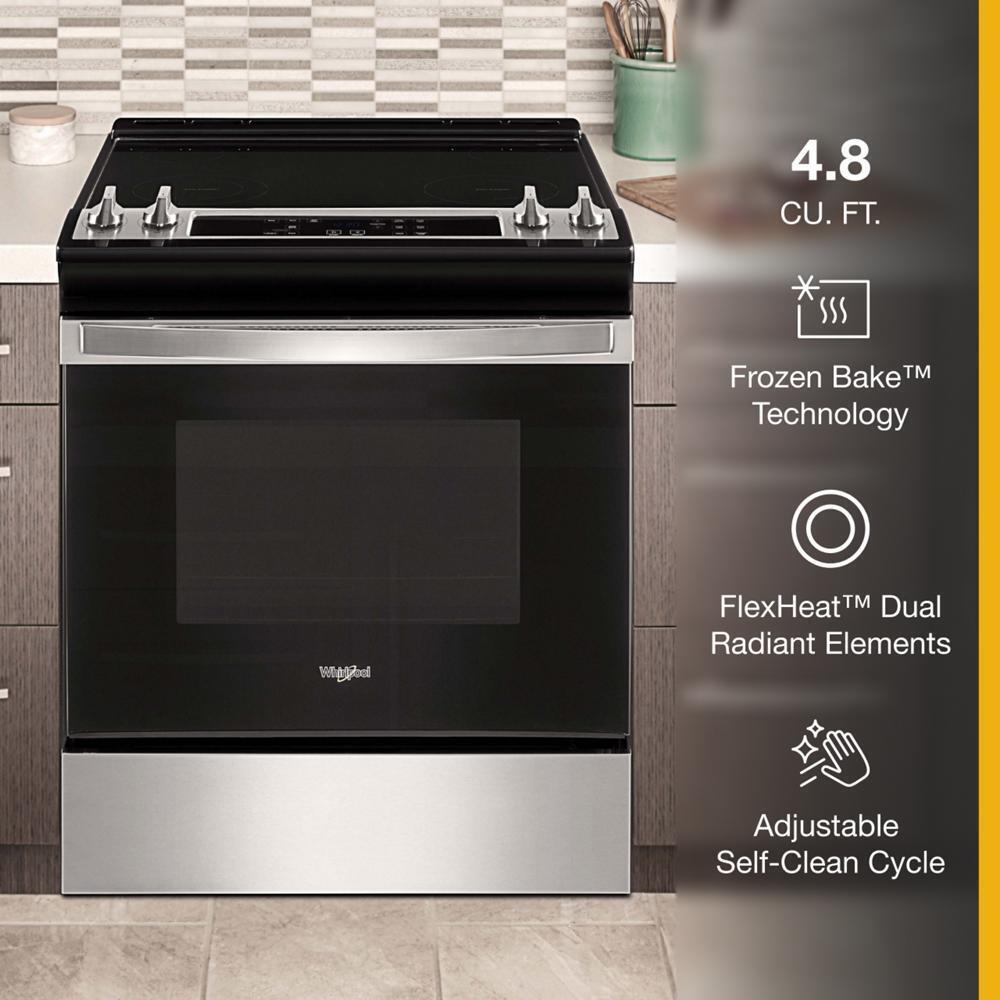 4.8 Cu. Ft. Whirlpool® Electric Range with Frozen Bake™ Technology