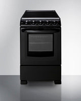 20" Wide Electric Smooth-top Range