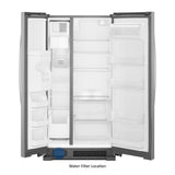 33-inch Wide Side-by-Side Refrigerator - 21 cu. ft.