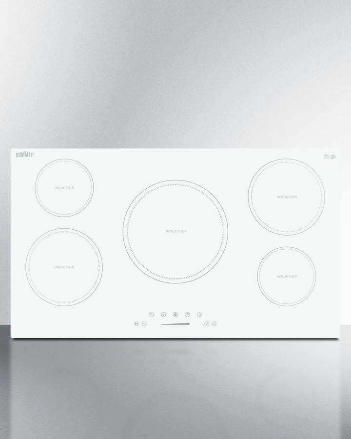 36" Wide 208-240v 5-zone Induction Cooktop