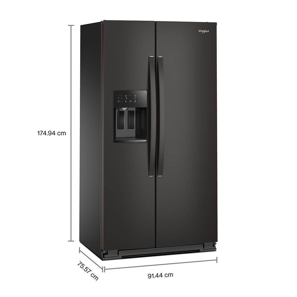 36-inch Wide Side-by-Side Refrigerator - 21 cu. ft.