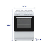 Element Electronics 24" Gas Range (EGR244MCCW)