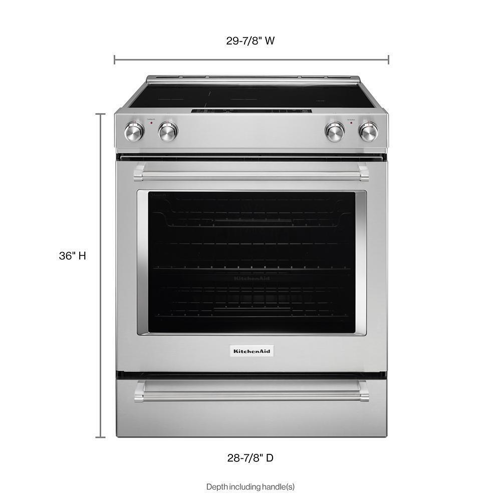 30-Inch 5-Element Electric Convection Slide-In Range with Baking Drawer