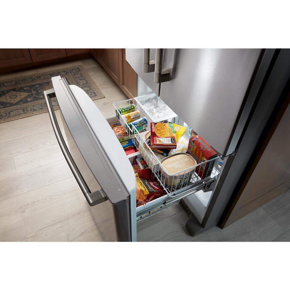 Maytag® 36 Inch Wide French Door Bottom Mount Refrigerator with Max Cool Setting - 25 Cu. Ft.