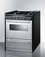 30" Wide Gas Range, Open Burners