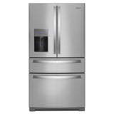 36-inch Wide 4-Door Refrigerator with Exterior Drawer - 26 cu. ft.