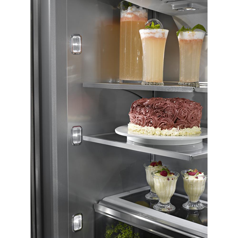 24.2 Cu. Ft. 42" Width Built-In Stainless French Door Refrigerator with Platinum Interior Design