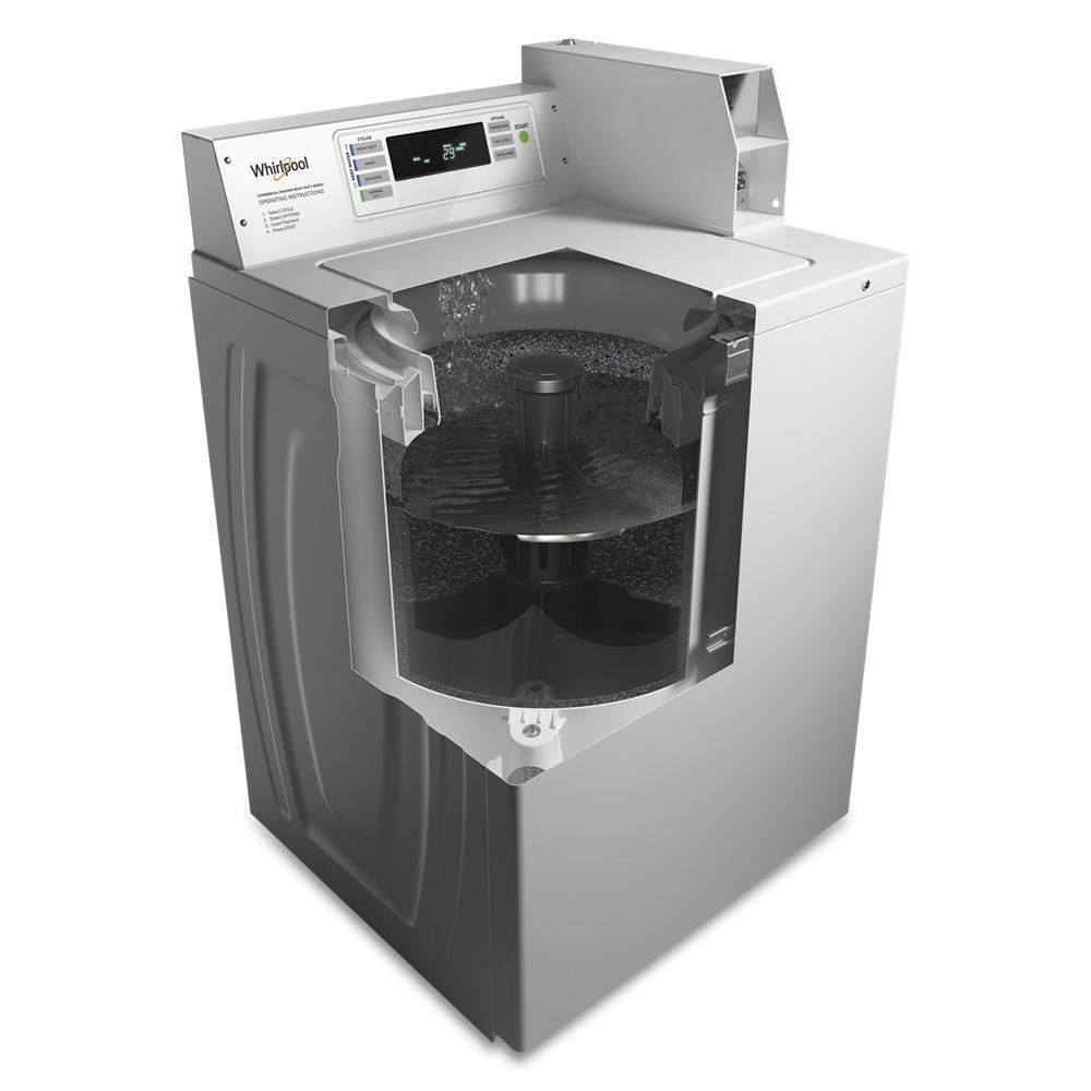 Commercial Top-Load Washer with Factory-Installed Coin Drop and Coin Box