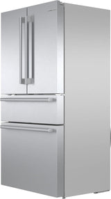 800 Series French Door Bottom Mount Refrigerator 36" Stainless steel (with anti-fingerprint)