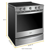 6.4 cu. ft. Smart Slide-in Electric Range with Air Fry, when Connected