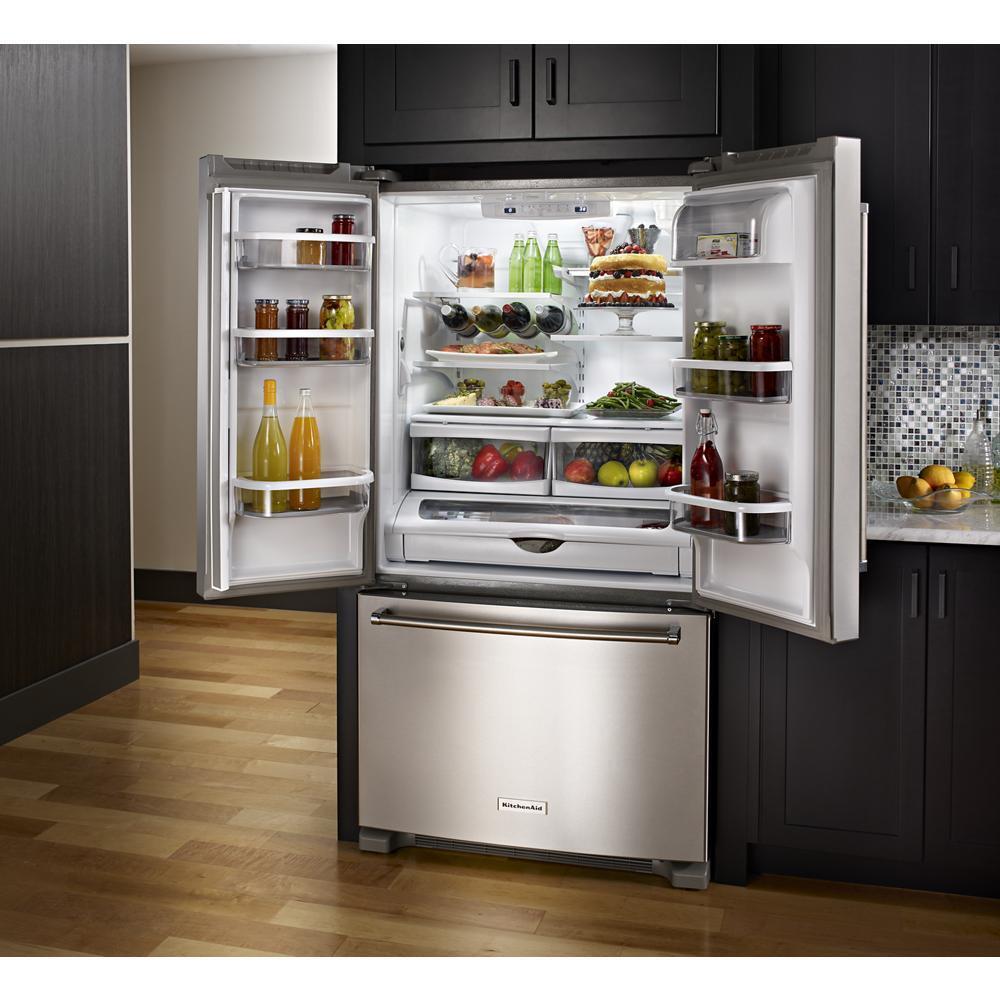 25 Cu. Ft. 36-Width Standard Depth French Door Refrigerator with Interior Dispense