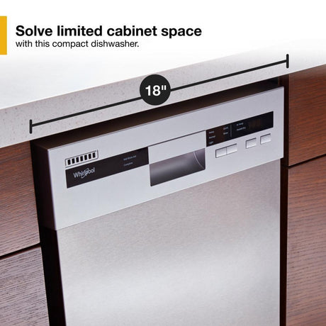 Small-Space Compact Dishwasher with Stainless Steel Tub