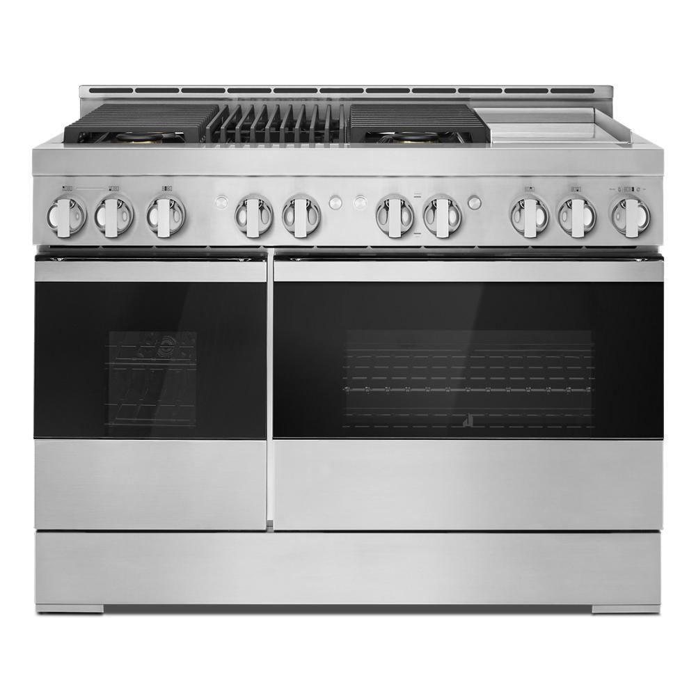 NOIR™ 48" Gas Professional-Style Range with Chrome-Infused Griddle and Grill