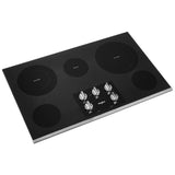 36-inch Electric Ceramic Glass Cooktop with Two Dual Radiant Elements